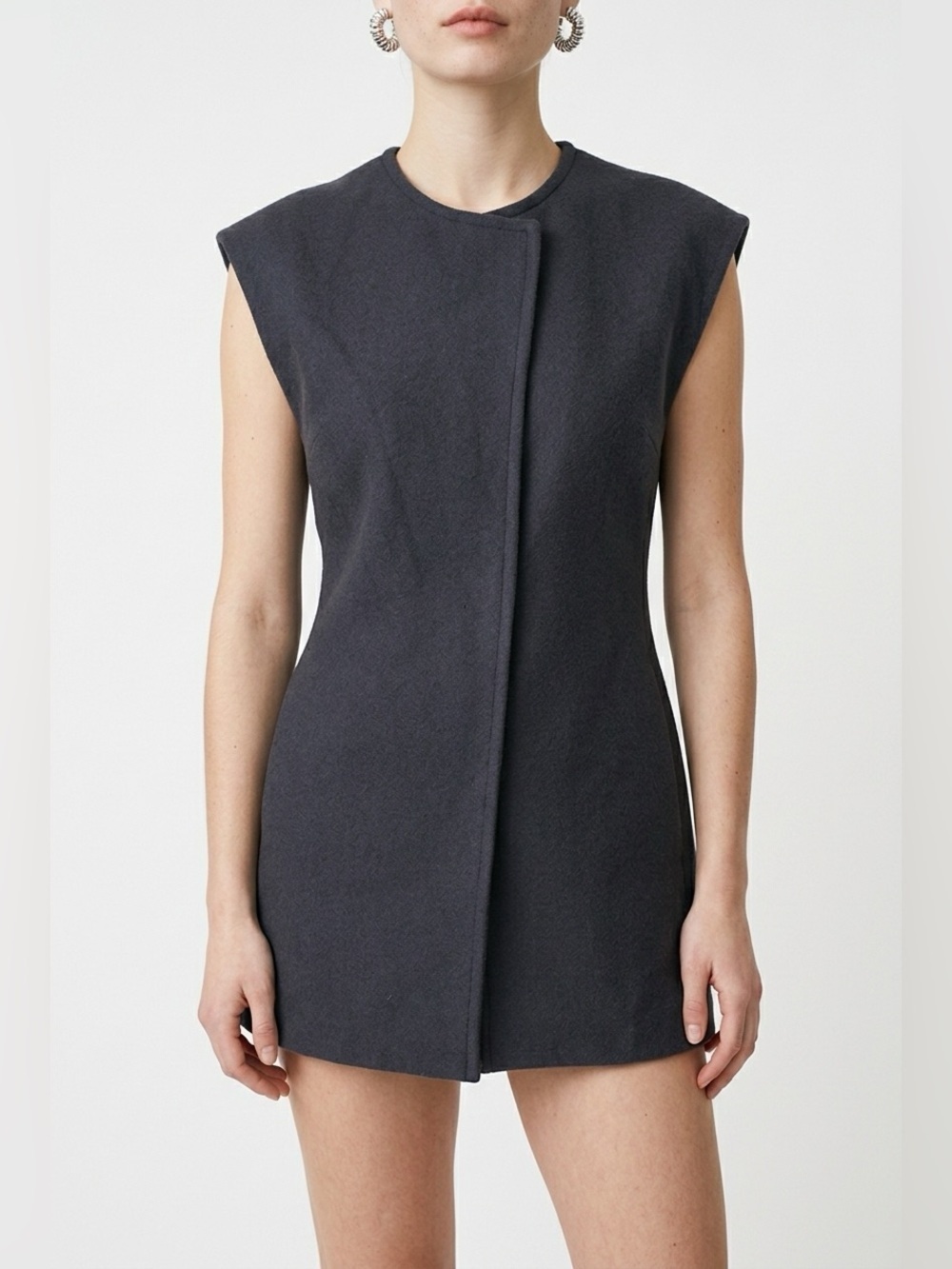 Minimalist wool  tunic vest